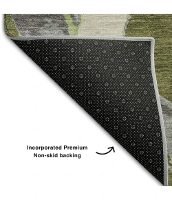 Addison Mayfield Green AMF1022 - 8ft. Round Rug