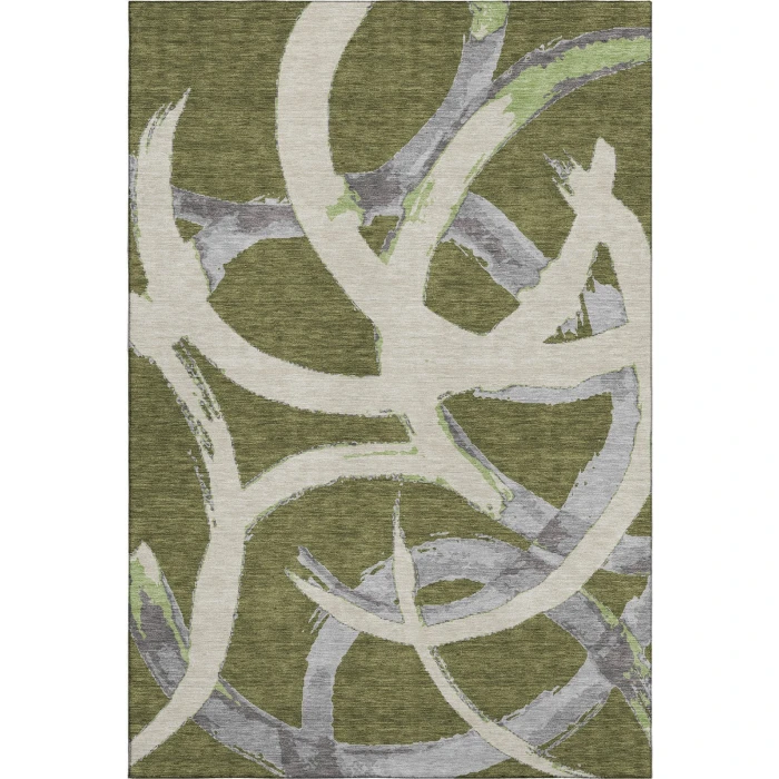Addison Mayfield Green AMF1022 - 8ft. Round Rug