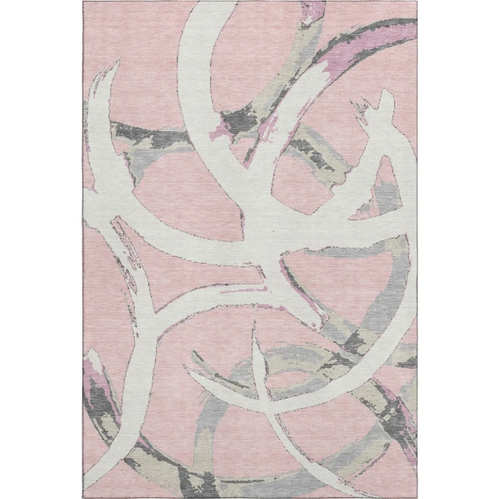 Addison Mayfield Pink AMF1022 - 8ft. Round Rug
