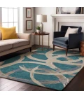 Addison Mayfield Teal AMF1022 - 8ft. Round Rug