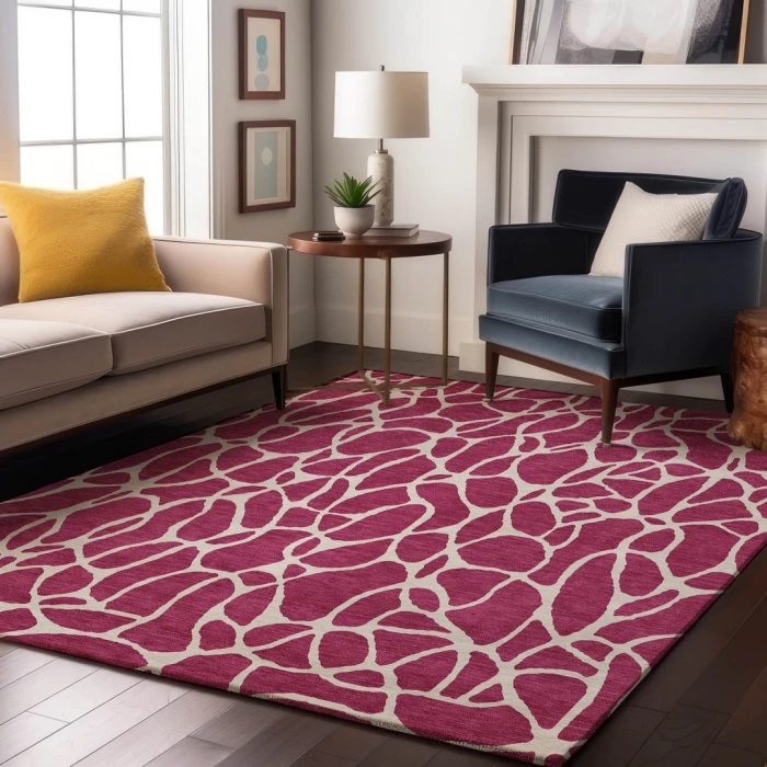 Addison Mayfield Pink AMF1024 - 8ft. Round Rug
