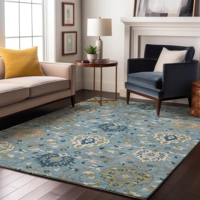 Addison Mayfield Blue AMF1026 9ft. x 12ft. Rect. Rug