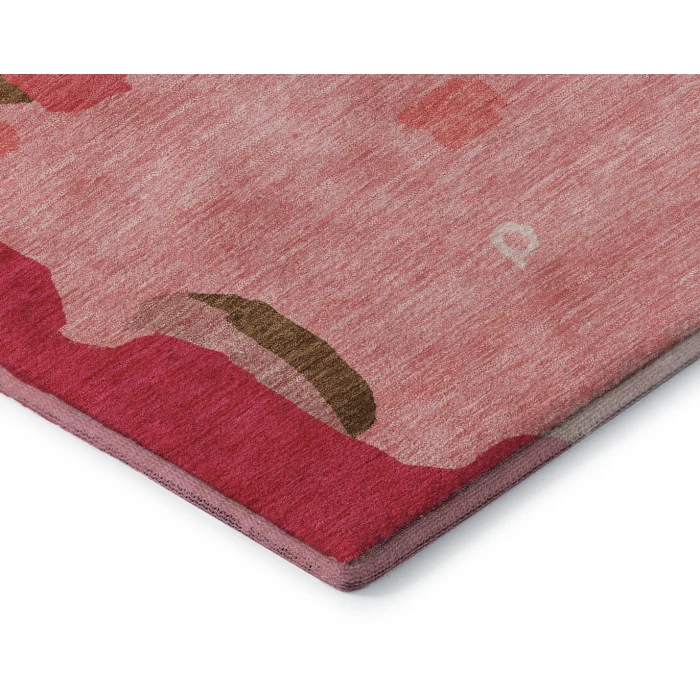 Addison Mayfield Orange AMF1028 - 8ft. Round Rug