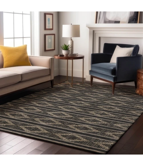 Addison Mayfield Black AMF1029 9ft. x 12ft. Rect. Rug