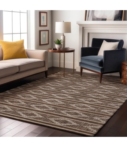 Addison Mayfield Brown AMF1029 9ft. x 12ft. Rect. Rug