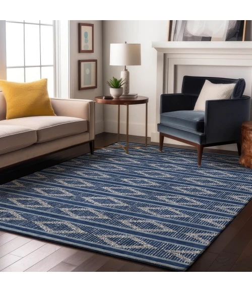 Addison Mayfield Blue AMF1029 9ft. x 12ft. Rect. Rug