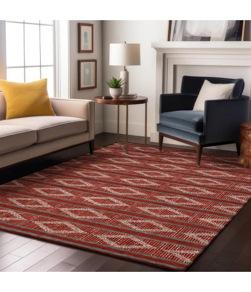 Addison Mayfield Red AMF1029 9ft. x 12ft. Rect. Rug