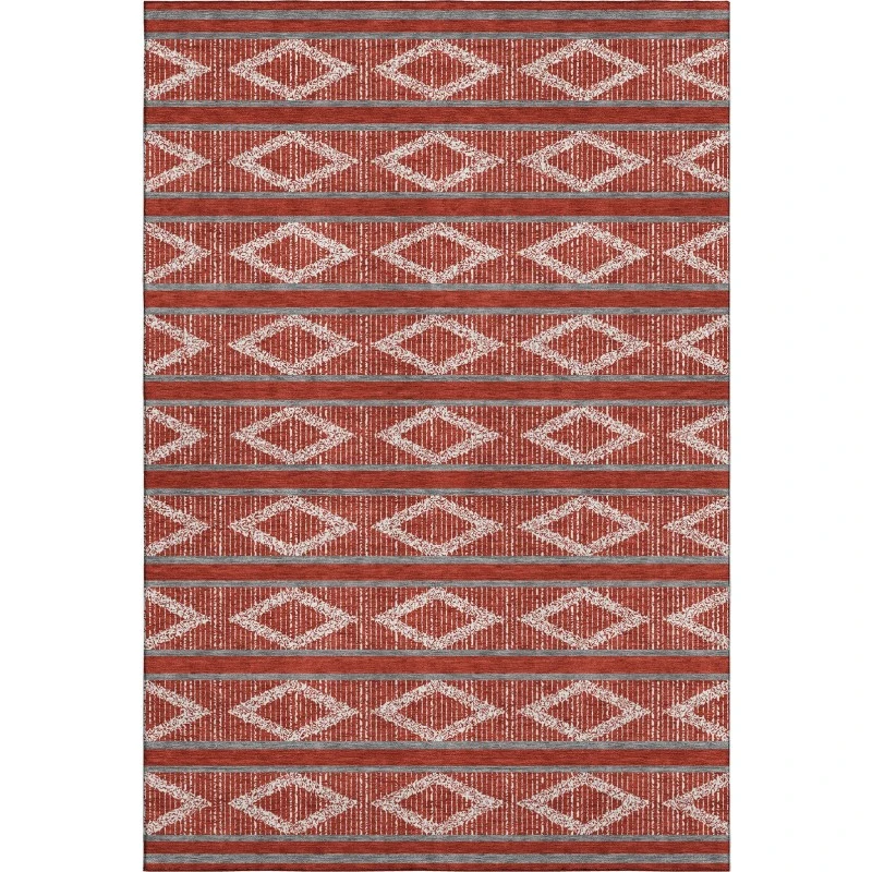 Addison Mayfield Red AMF1029 - 8ft. Round Rug