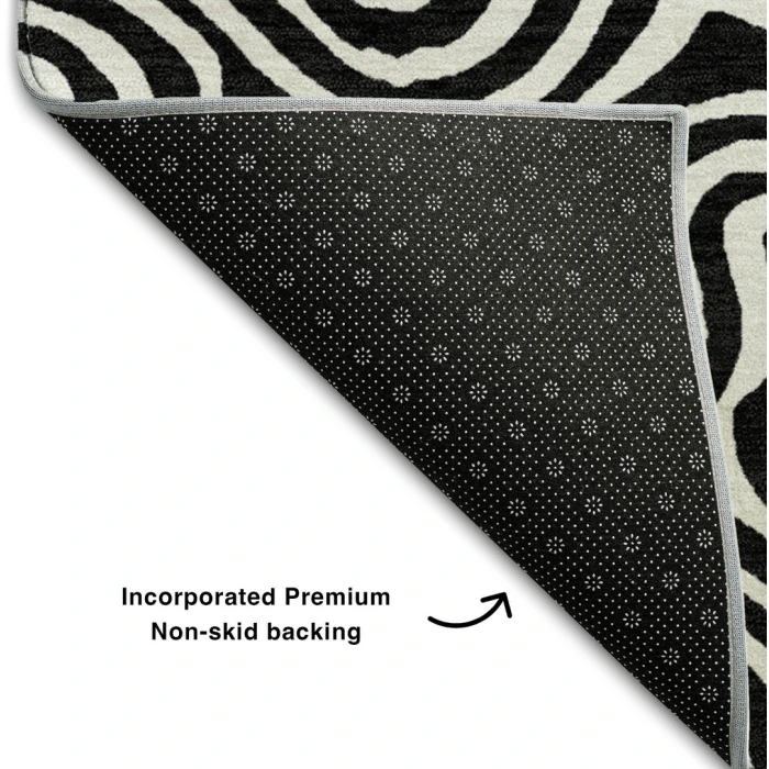 Addison Mayfield Black AMF1030 5ft. x 7ft. 6in. Rect. Rug