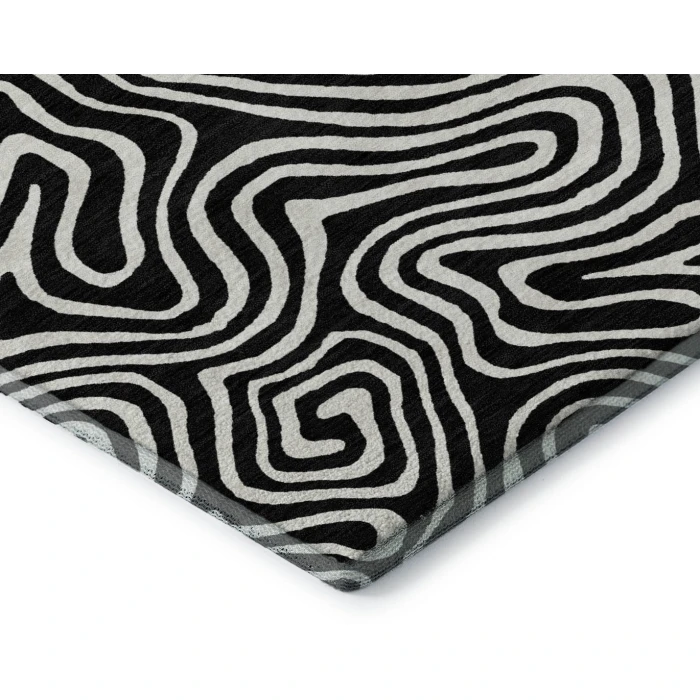 Addison Mayfield Black AMF1030 5ft. x 7ft. 6in. Rect. Rug