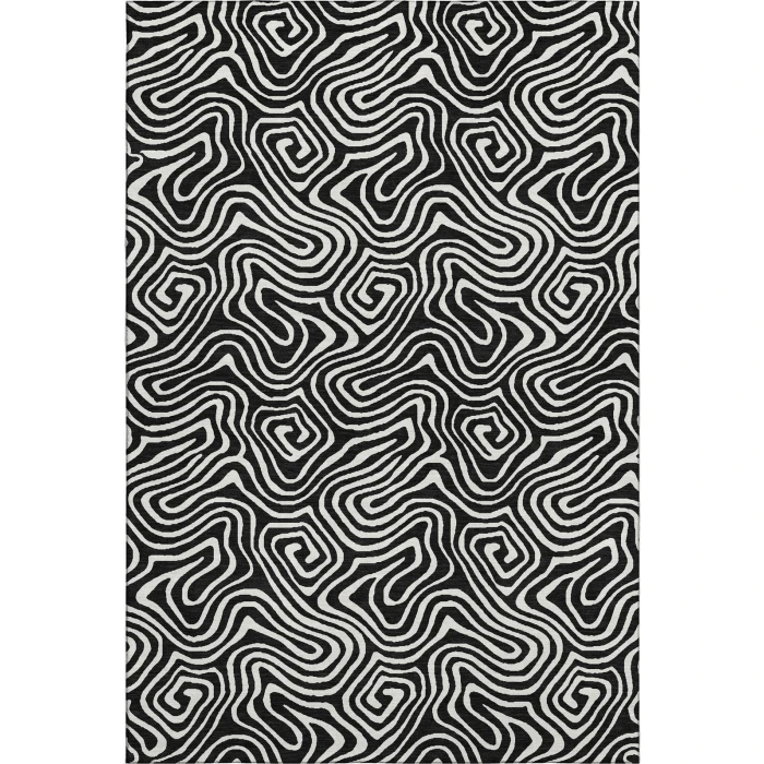 Addison Mayfield Black AMF1030 5ft. x 7ft. 6in. Rect. Rug