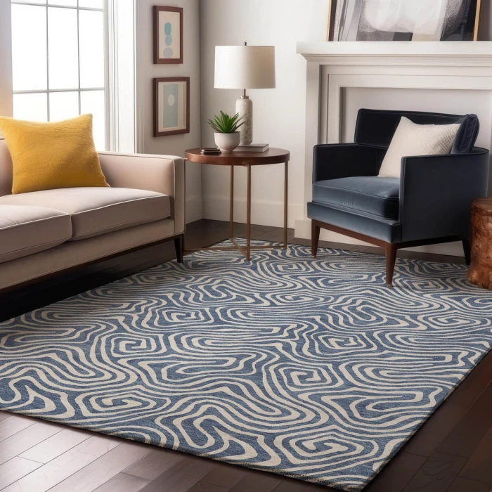 Addison Mayfield Blue AMF1030 2ft. 3in. x 7ft. 6in. Rect. Rug