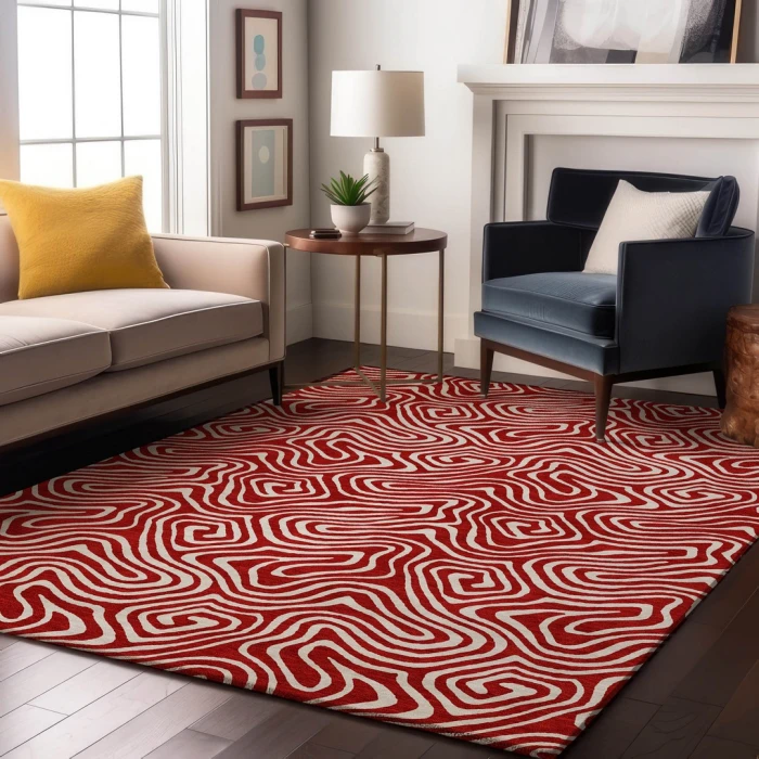 Addison Mayfield Red AMF1030 5ft. x 7ft. 6in. Rect. Rug
