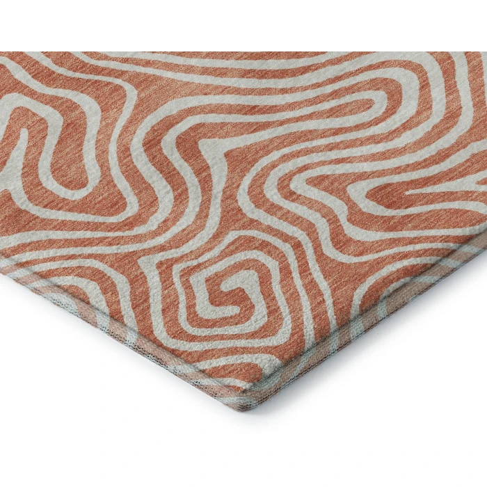 Addison Mayfield Orange AMF1030 2ft. 3in. x 7ft. 6in. Rect. Rug