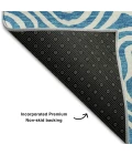 Addison Mayfield Teal AMF1030 - 8ft. Round Rug