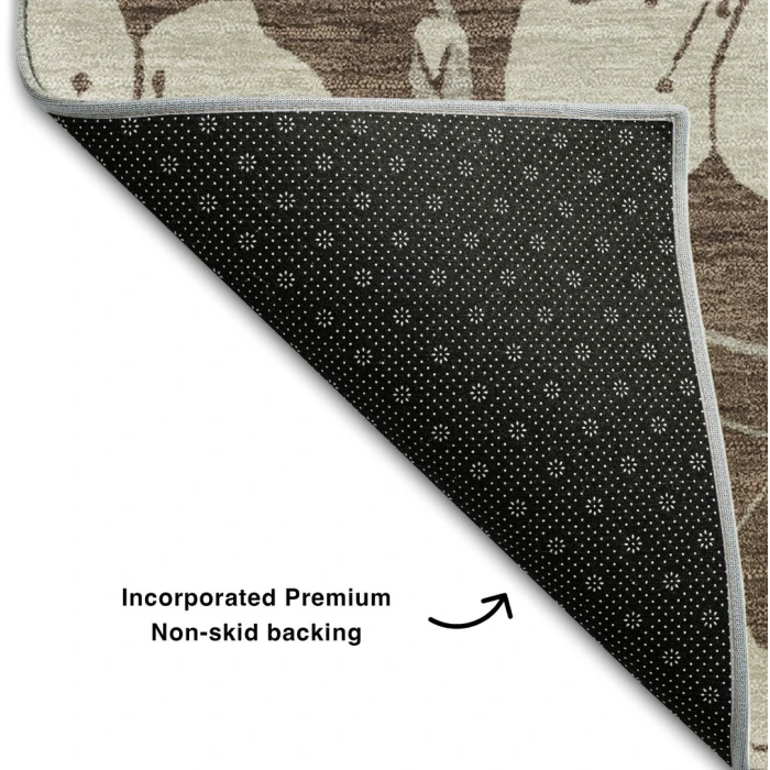 Addison Mayfield Brown AMF1032 - 8ft. Round Rug