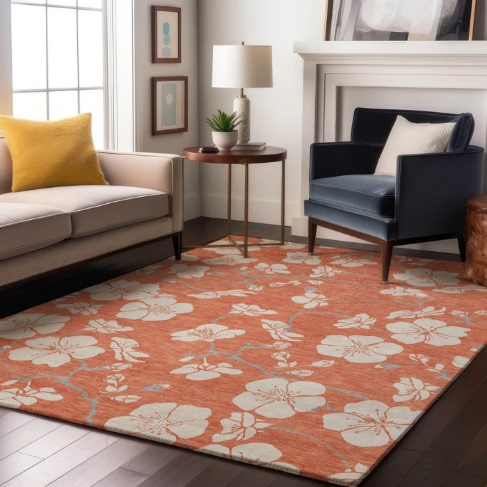 Addison Mayfield Orange AMF1032 2ft. 3in. x 7ft. 6in. Rect. Rug