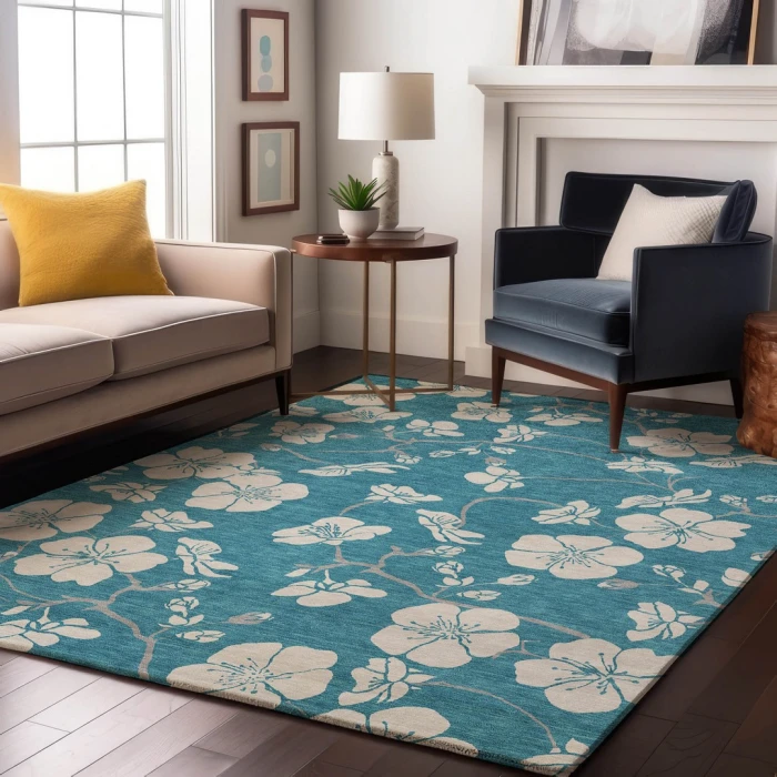 Addison Mayfield Teal AMF1032 8ft. x 10ft. Rect. Rug