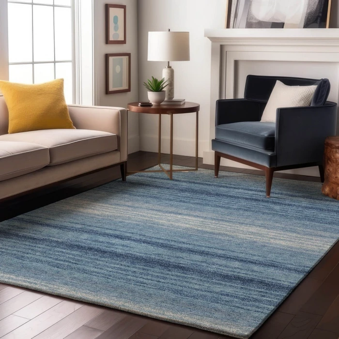 Addison Mayfield Blue AMF1033 - 8ft. Round Rug