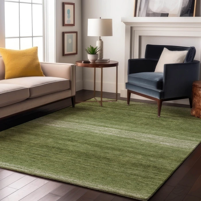 Addison Mayfield Green AMF1033 - 8ft. Round Rug