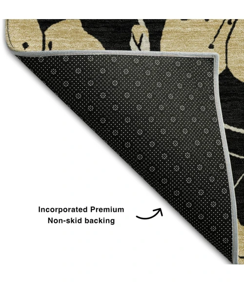 Addison Mayfield Black AMF1034 5ft. x 7ft. 6in. Rect. Rug