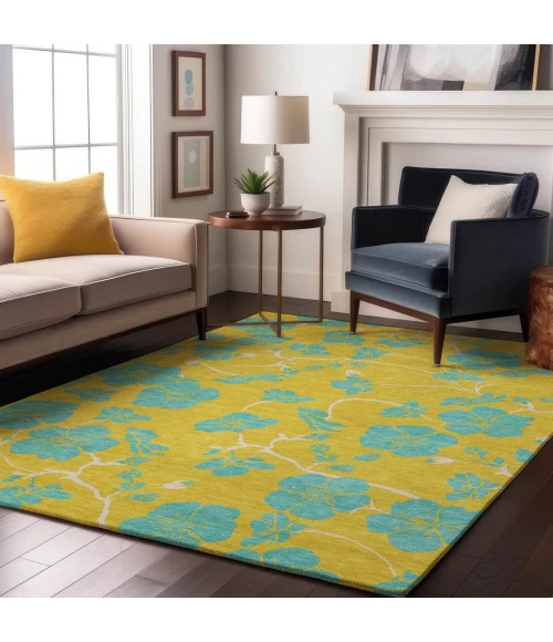 Addison Mayfield Gold AMF1034 - 8ft. Round Rug