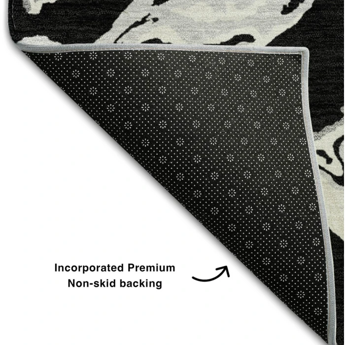 Addison Mayfield Black AMF1035 5ft. x 7ft. 6in. Rect. Rug