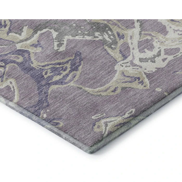 Addison Mayfield Purple AMF1035 - 8ft. Round Rug