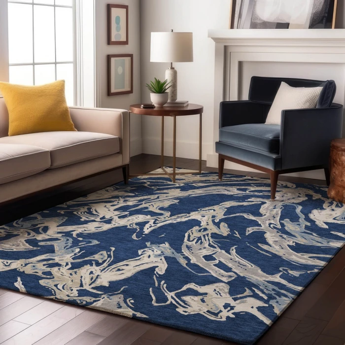 Addison Mayfield Blue AMF1035 5ft. x 7ft. 6in. Rect. Rug