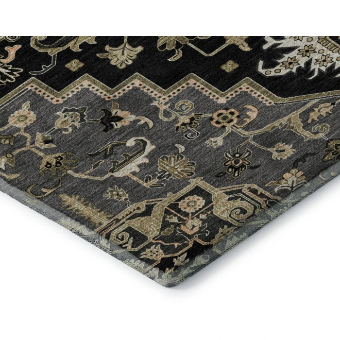Addison Mayfield Black AMF1036 - 8ft. Round Rug
