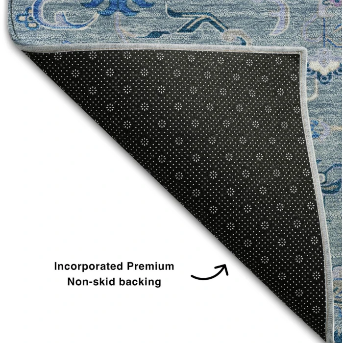 Addison Mayfield Blue AMF1036 - 8ft. Round Rug