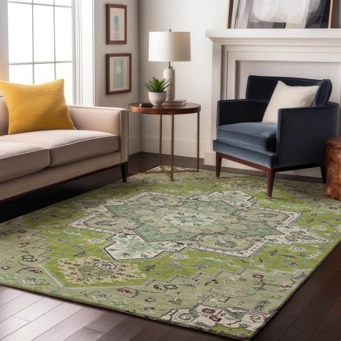 Addison Mayfield Green AMF1036 2ft. 3in. x 7ft. 6in. Rect. Rug