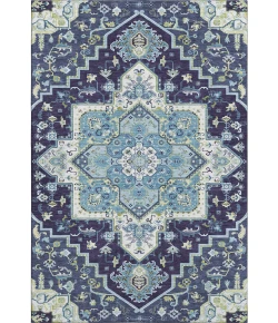 Addison Mayfield Blue AMF1036 - 8ft. Round Rug
