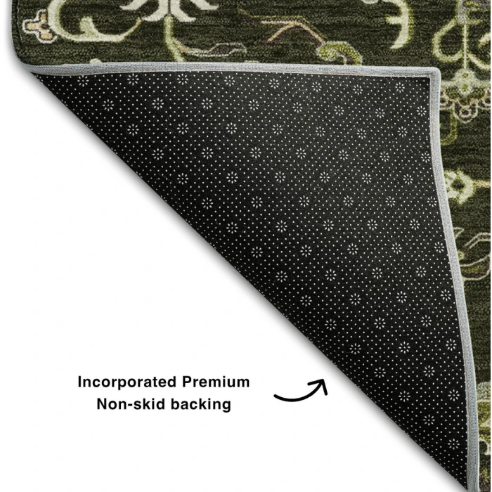 Addison Mayfield Green AMF1036 - 8ft. Round Rug