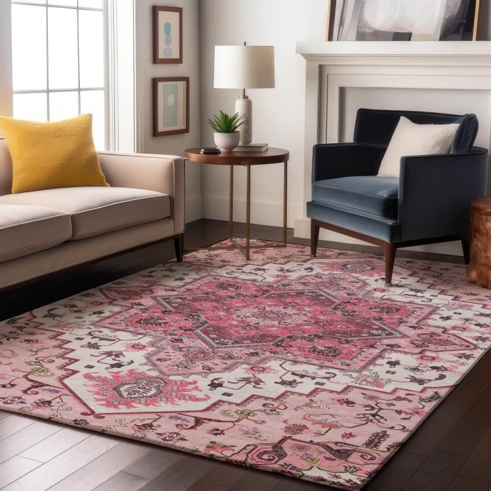 Addison Mayfield Pink AMF1036 9ft. x 12ft. Rect. Rug