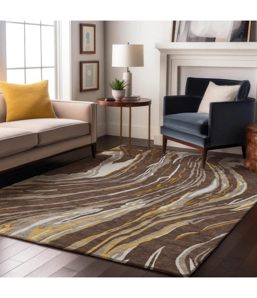 Addison Mayfield Brown AMF1037 9ft. x 12ft. Rect. Rug