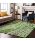 Addison Mayfield Green AMF1037 9ft. x 12ft. Rect. Rug