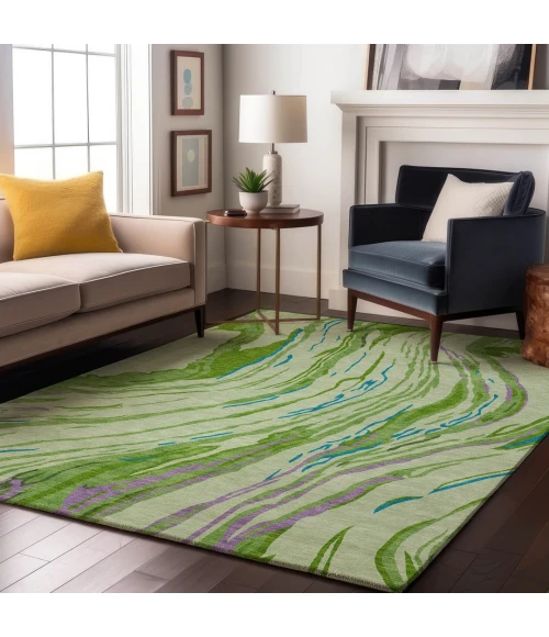 Addison Mayfield Green AMF1037 9ft. x 12ft. Rect. Rug