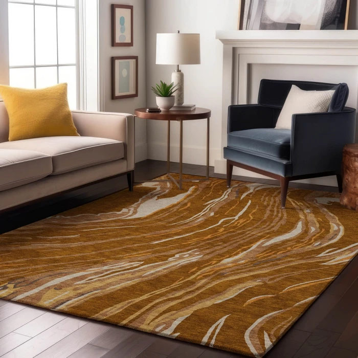 Addison Mayfield Orange AMF1037 9ft. x 12ft. Rect. Rug