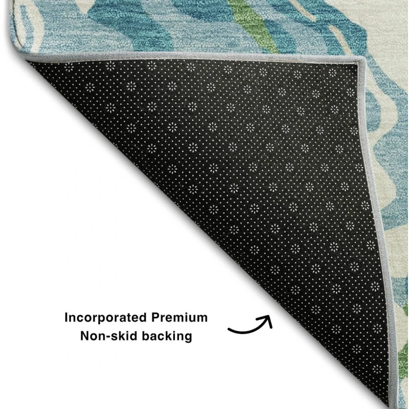 Addison Mayfield Teal AMF1038 - 8ft. Round Rug