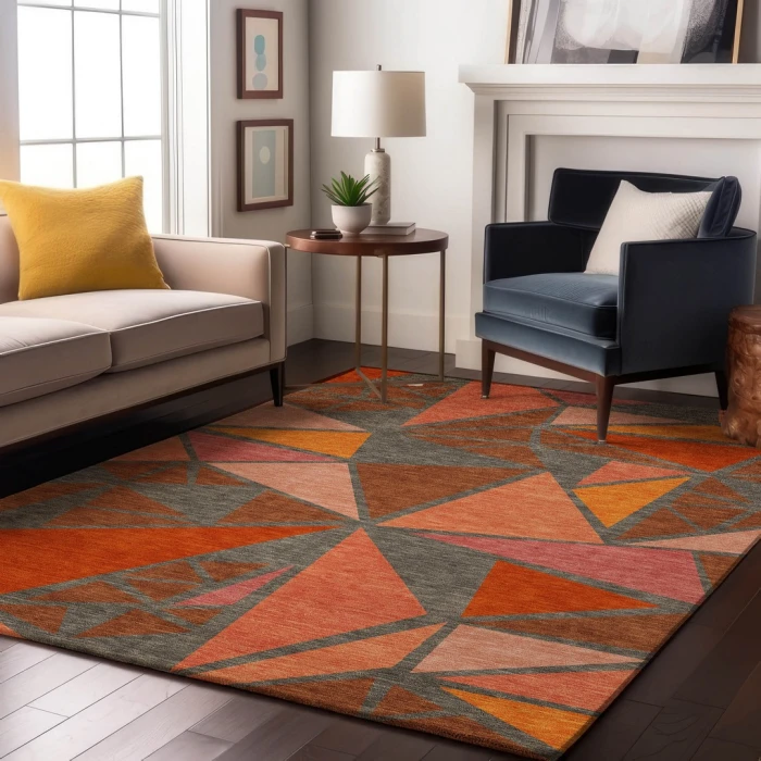Addison Mayfield Orange AMF1039 8ft. x 10ft. Rect. Rug
