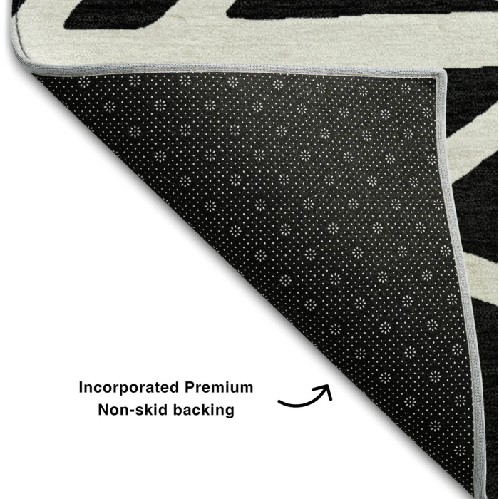 Addison Mayfield Black AMF1040 - 8ft. Round Rug