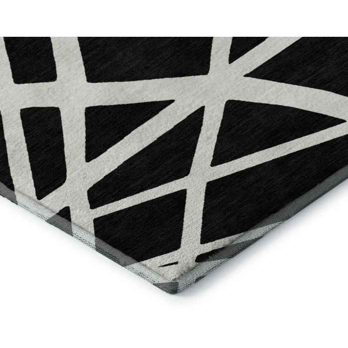 Addison Mayfield Black AMF1040 - 8ft. Round Rug
