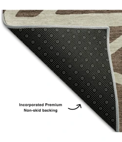 Addison Mayfield Brown AMF1040 - 8ft. Round Rug