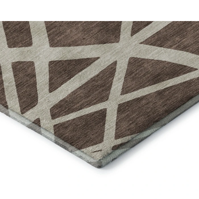 Addison Mayfield Brown AMF1040 - 8ft. Round Rug
