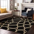 Addison Mayfield Black AMF1041 - 8ft. Round Rug