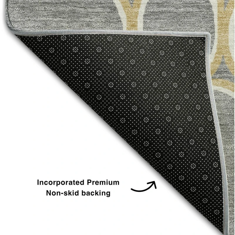 Addison Mayfield Gray AMF1041 - 8ft. Round Rug