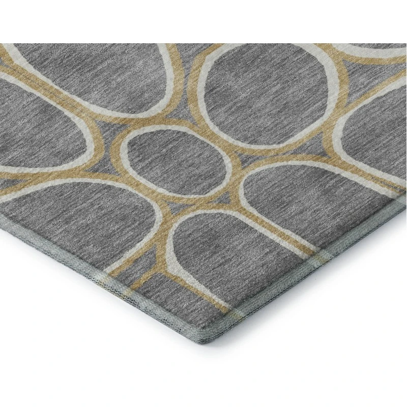 Addison Mayfield Gray AMF1041 - 8ft. Round Rug