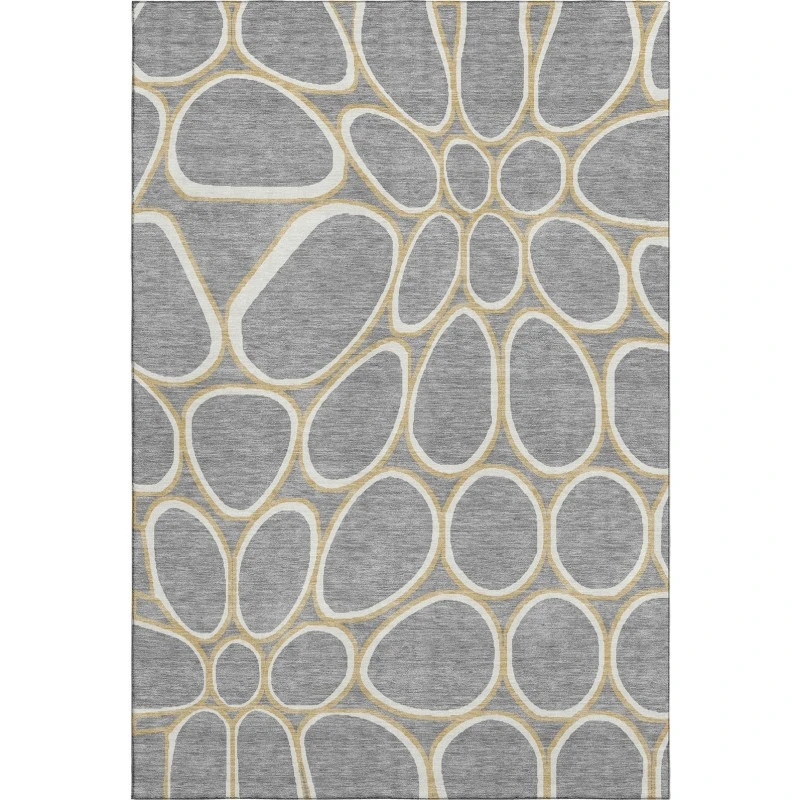 Addison Mayfield Gray AMF1041 - 8ft. Round Rug