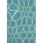 Addison Mayfield Teal AMF1041 - 8ft. Round Rug